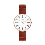 ADEXE watch Sistine Petite Rosegold & Brown Leather