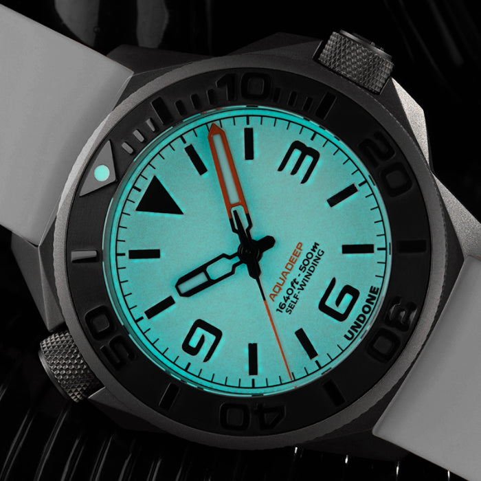 UNDONE Watch AquaLume White Rubber Automatic
