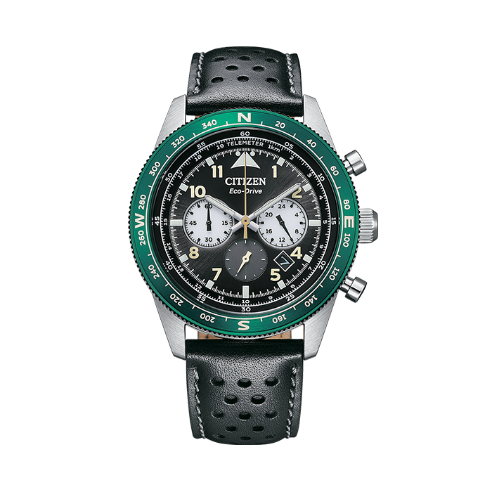 CITIZEN Watch Ctz Eco-Drive Chronograph Ss Future Force Leather CA4558-16E