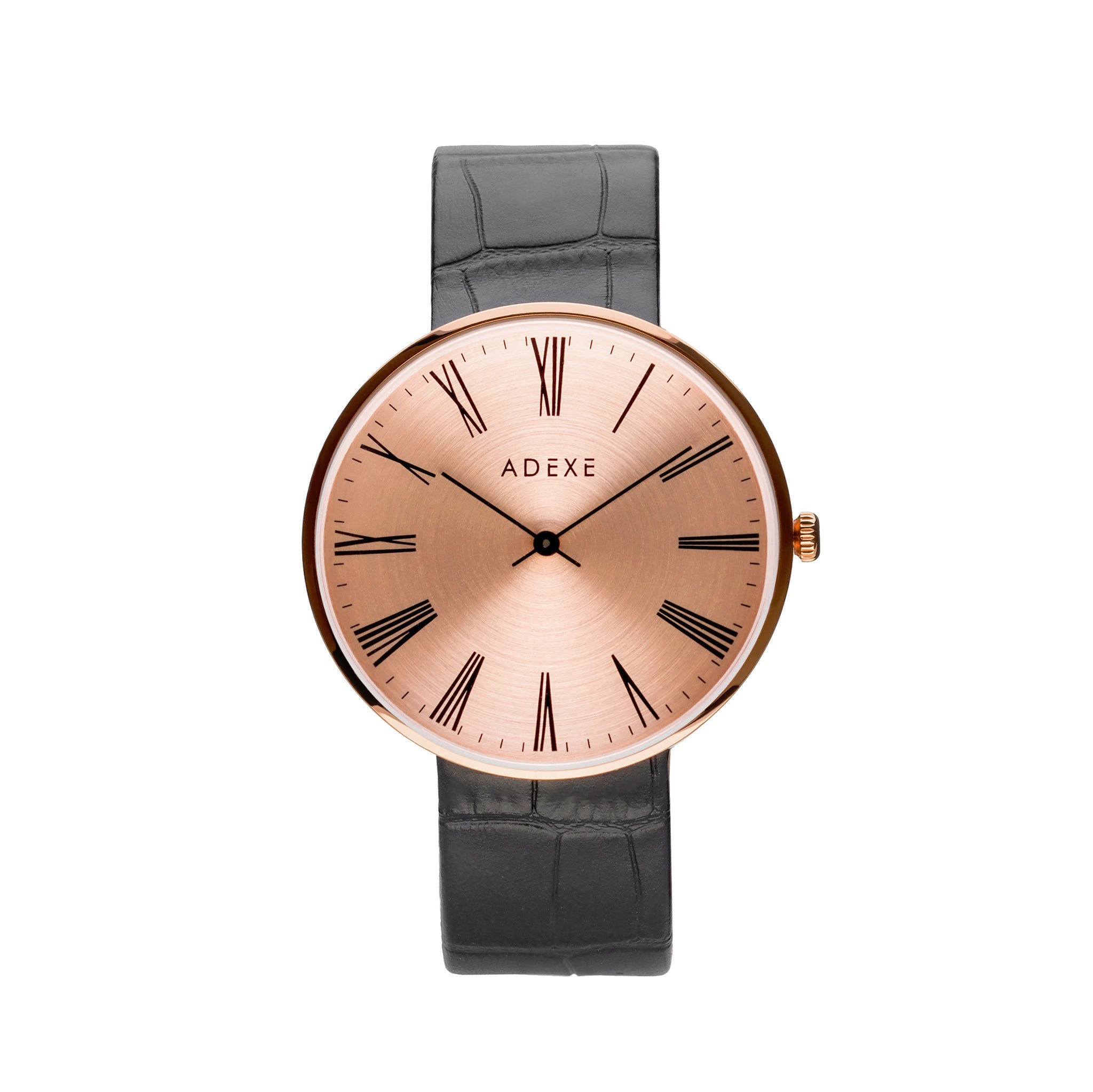 ADEXE watch Sistine Grande Black & Rosegold