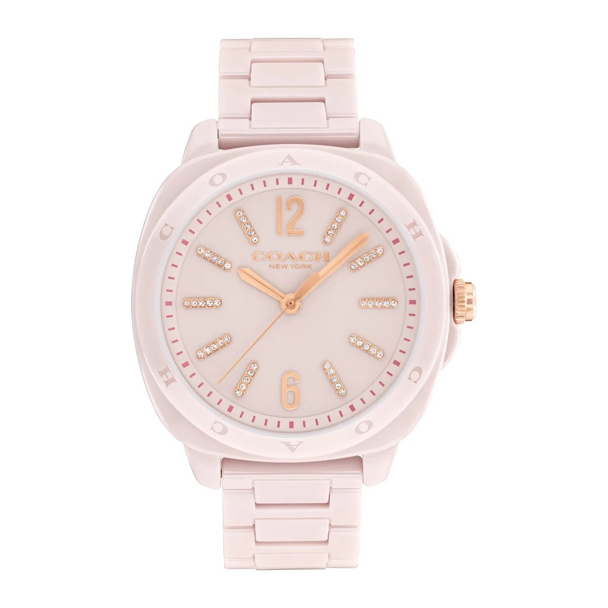 Coach Watch Kitt Pink & Crystal Markers 14504408