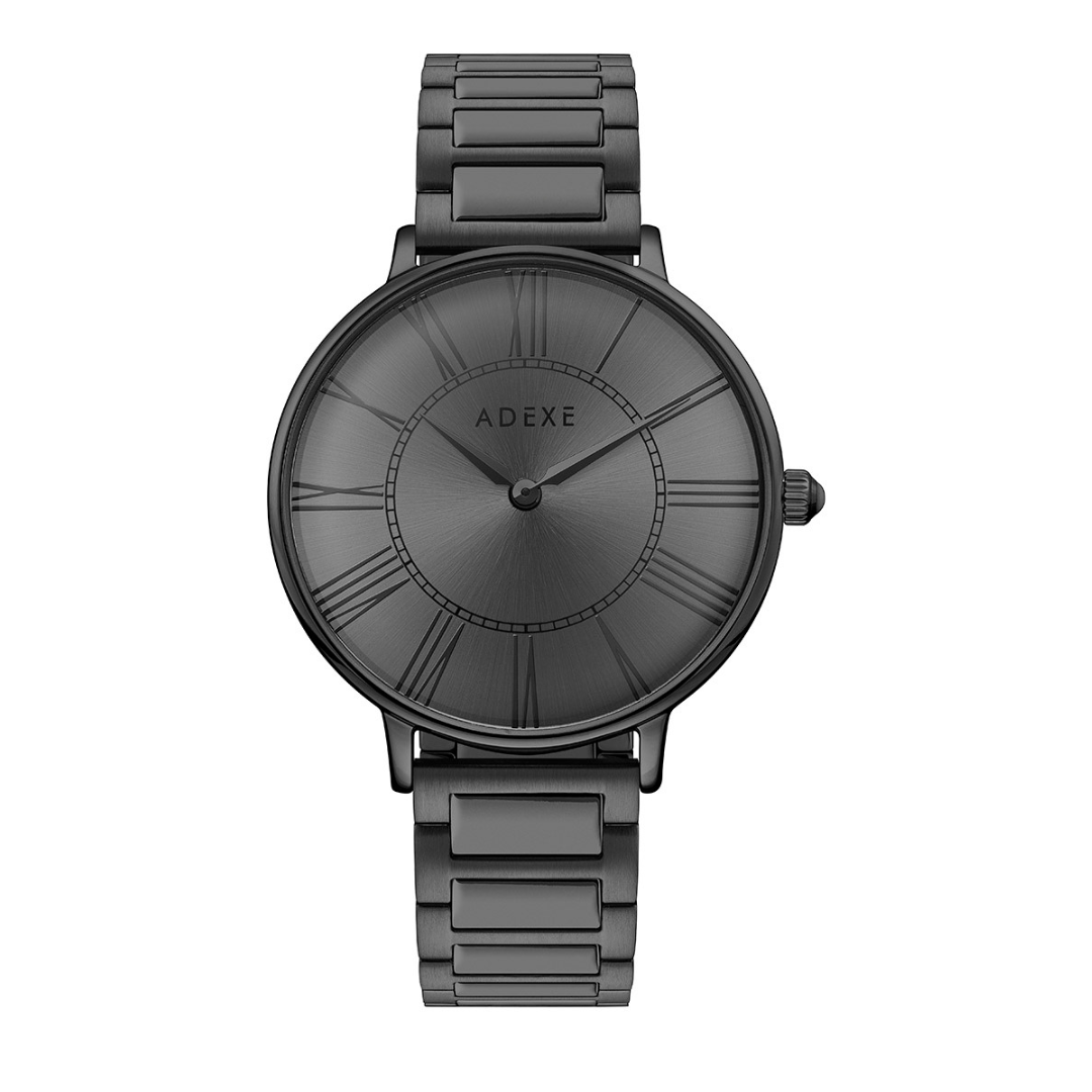 ADEXE watch Palace Grande Gun Black