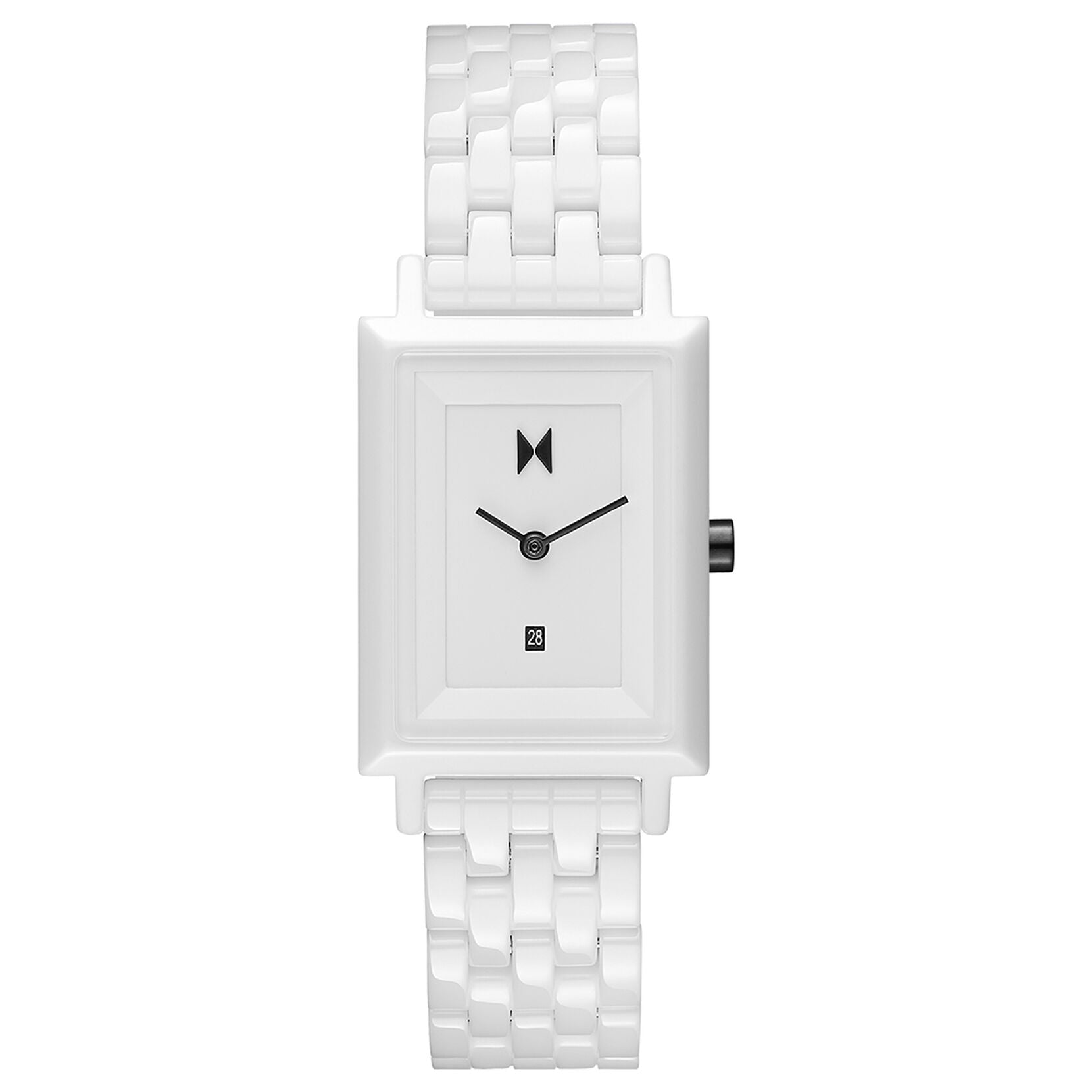 MVMT Watch Signature Square Ceramic - Gloss White
