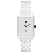 MVMT Watch Signature Square Ceramic - Gloss White