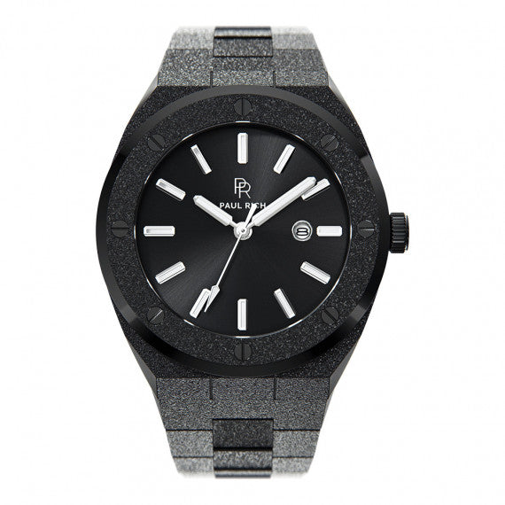 Paul Rich Watch Frosted Signature -  Baron's Black