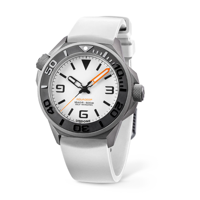 UNDONE Watch AquaLume White Rubber Automatic