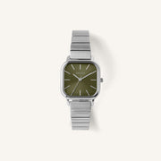 Breda Esther Unisex Watch of Silver/Moss Stainless Steel, 26mm, 1735A