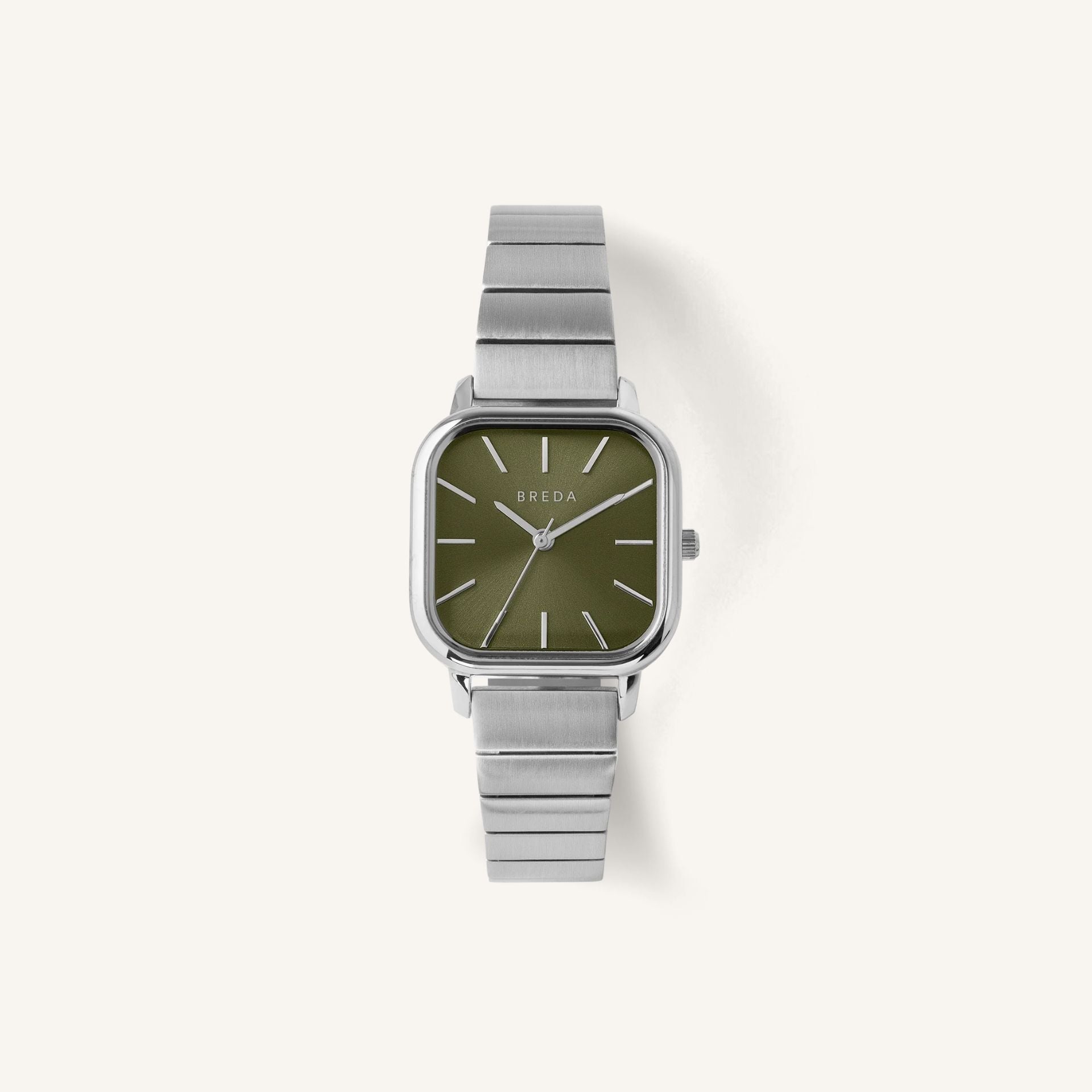 Breda Esther Unisex Watch of Silver/Moss Stainless Steel, 26mm, 1735A