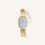 Breda Jane Unisex Watch of Gold/Gold/Sky Stainless Steel, 23mm, 1741C