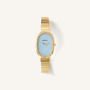 Breda Jane Unisex Watch of Gold/Gold/Sky Stainless Steel, 23mm, 1741C