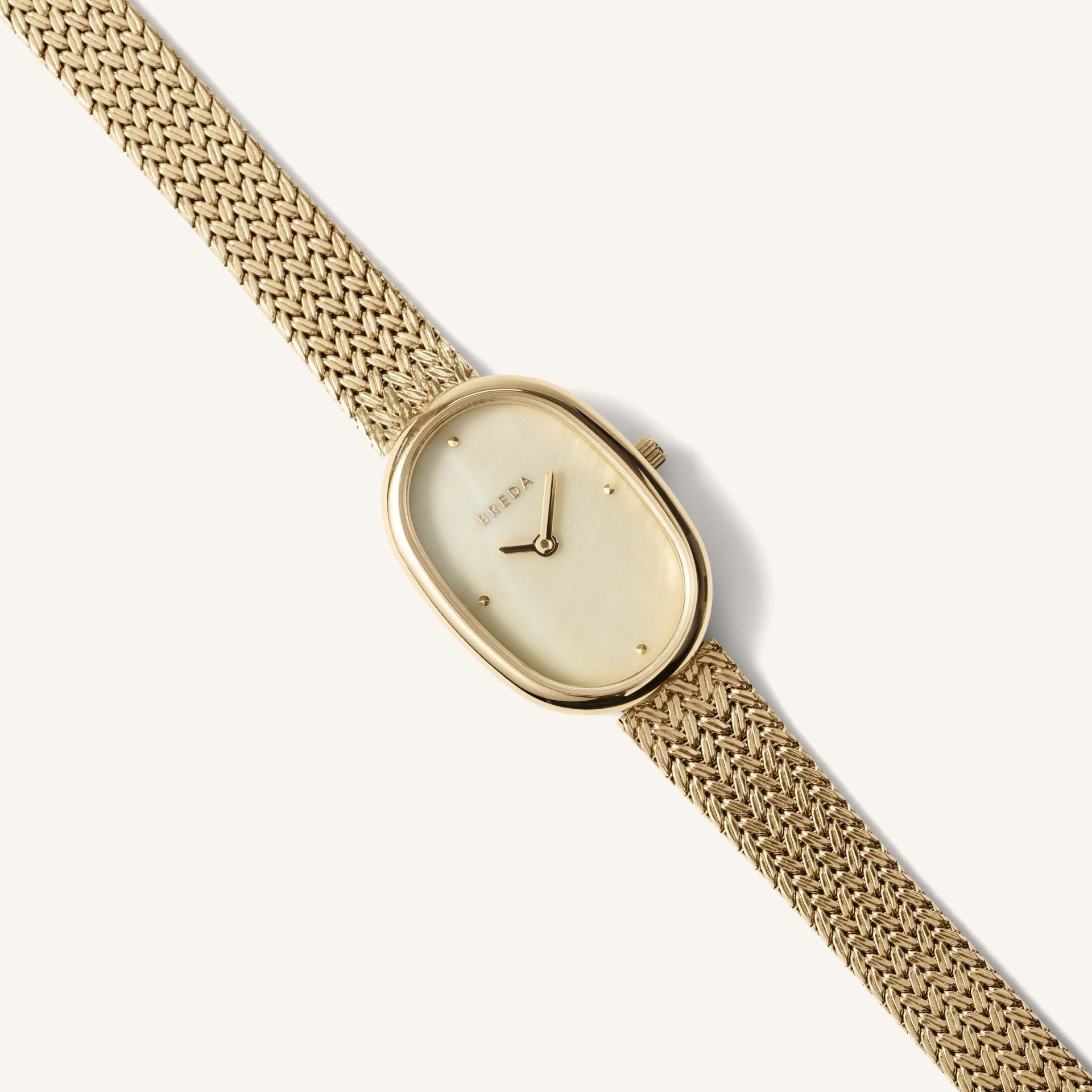 Breda Jane Tethered Unisex Watch of Gold/Gold/Champagne Stainless Steel, 23mm, 1741N
