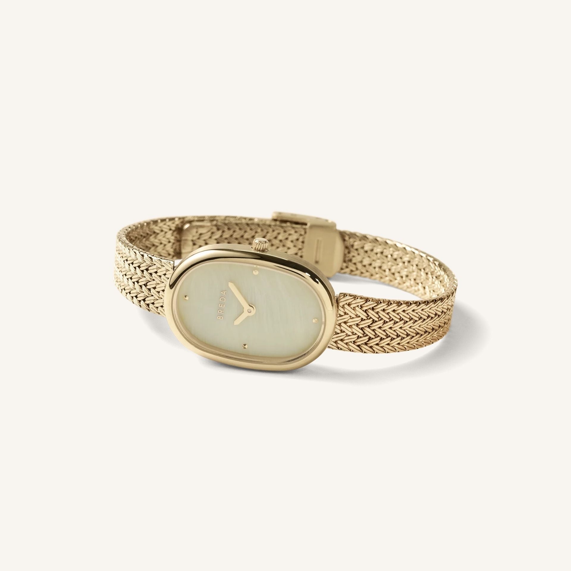 Breda Jane Tethered Unisex Watch of Gold/Gold/Champagne Stainless Steel, 23mm, 1741N