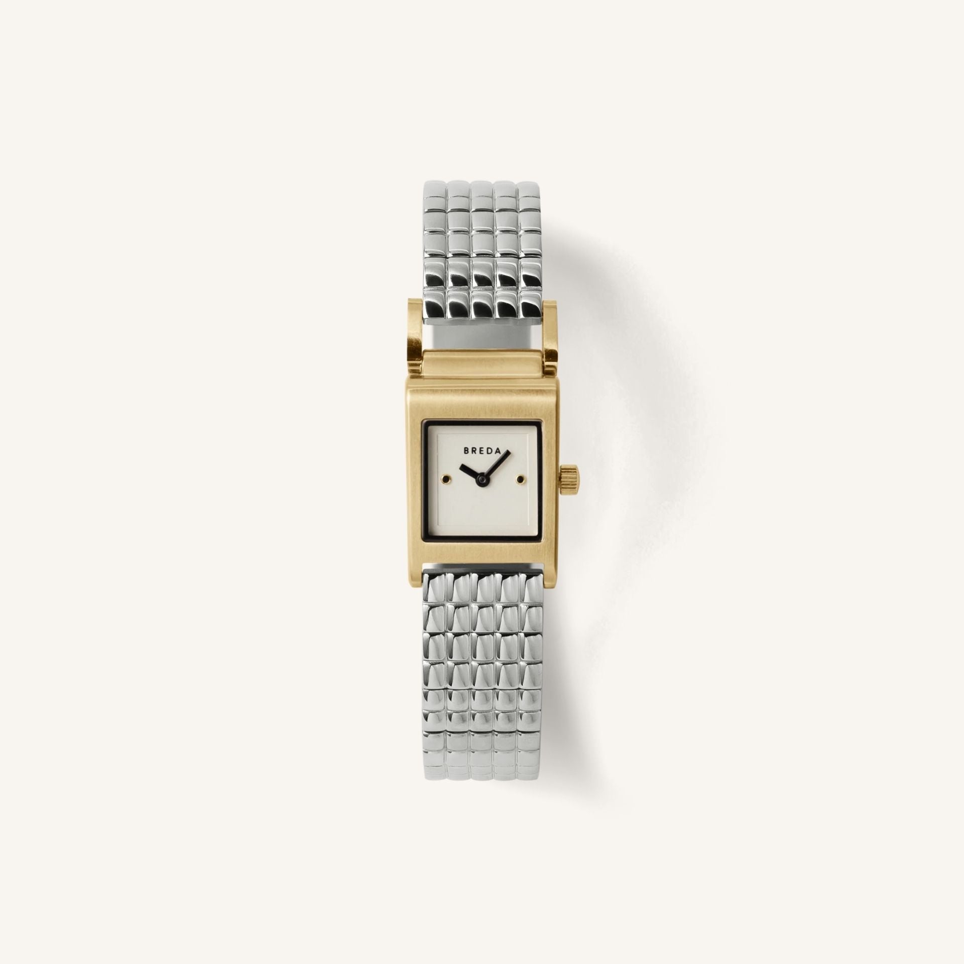 Breda Revel Unisex Watch of Gold/Silver/Ivory Stainless Steel, 18mm, 1746D
