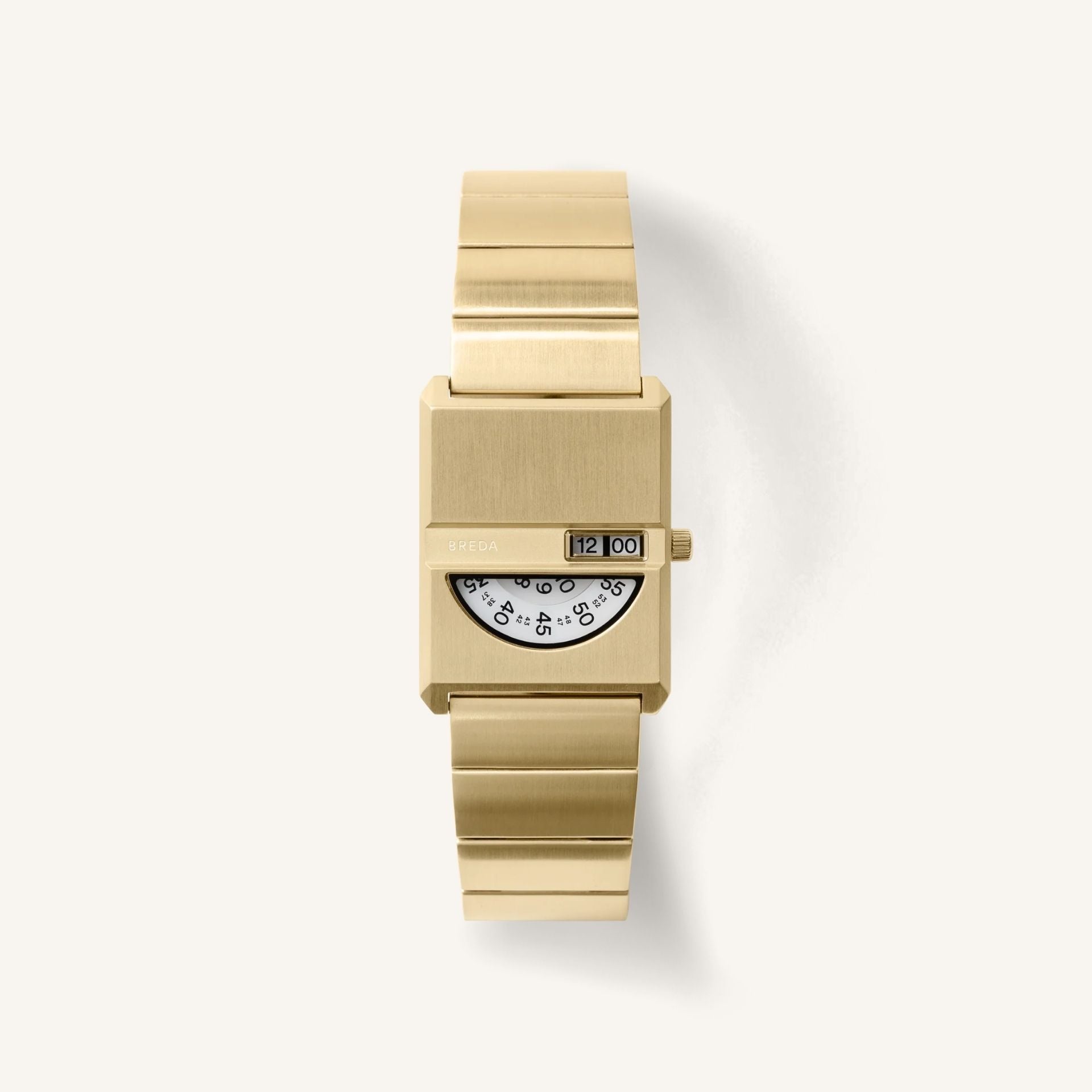 Breda Pulse Tandem Unisex Watch of Gold Stainless Steel, 26mm, 1747A