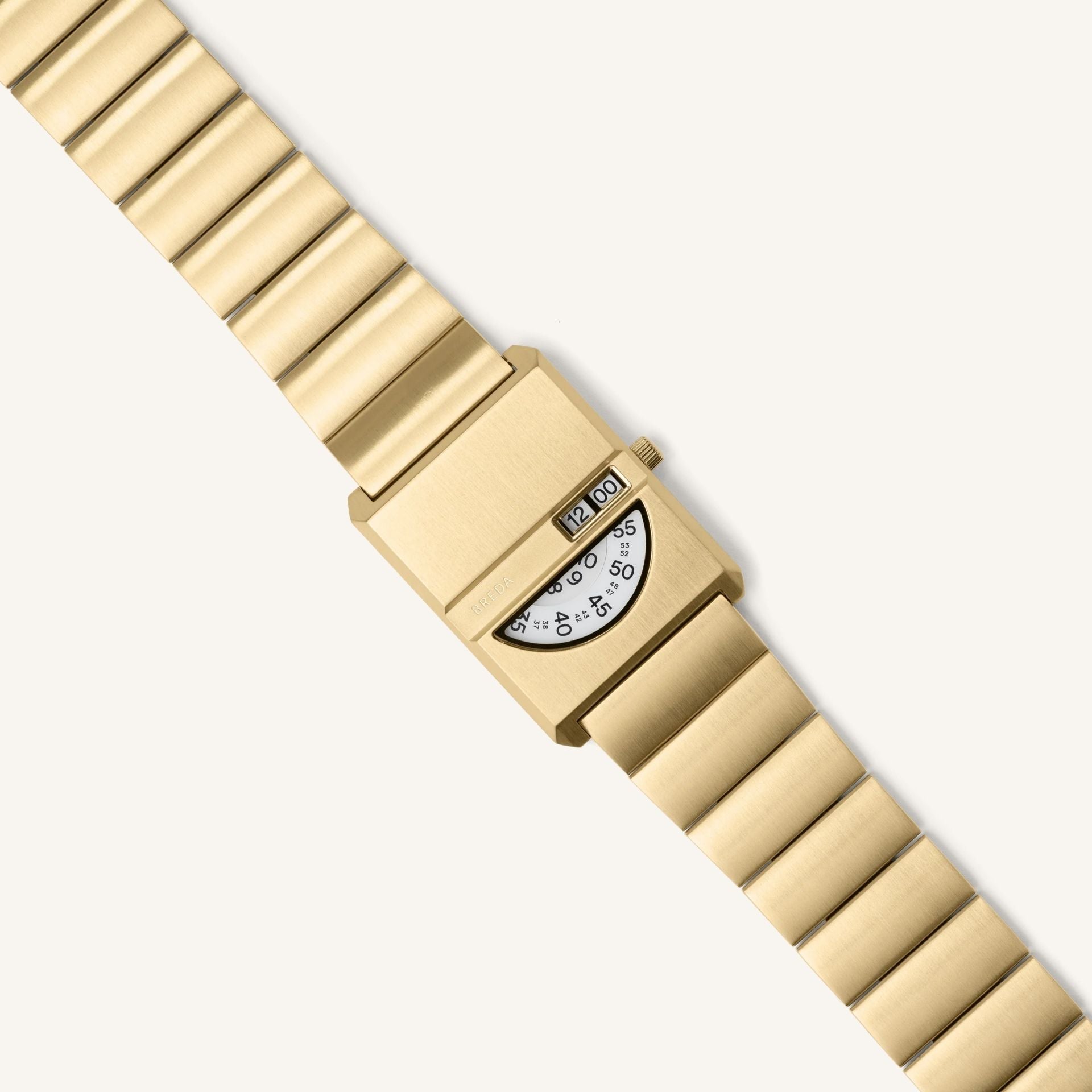 Breda Pulse Tandem Unisex Watch of Gold Stainless Steel, 26mm, 1747A