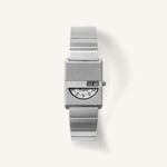 Breda Pulse Tandem Unisex Watch of Silver Stainless Steel, 26mm, 1747B