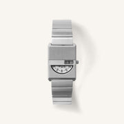 Breda Pulse Tandem Unisex Watch of Silver Stainless Steel, 26mm, 1747B
