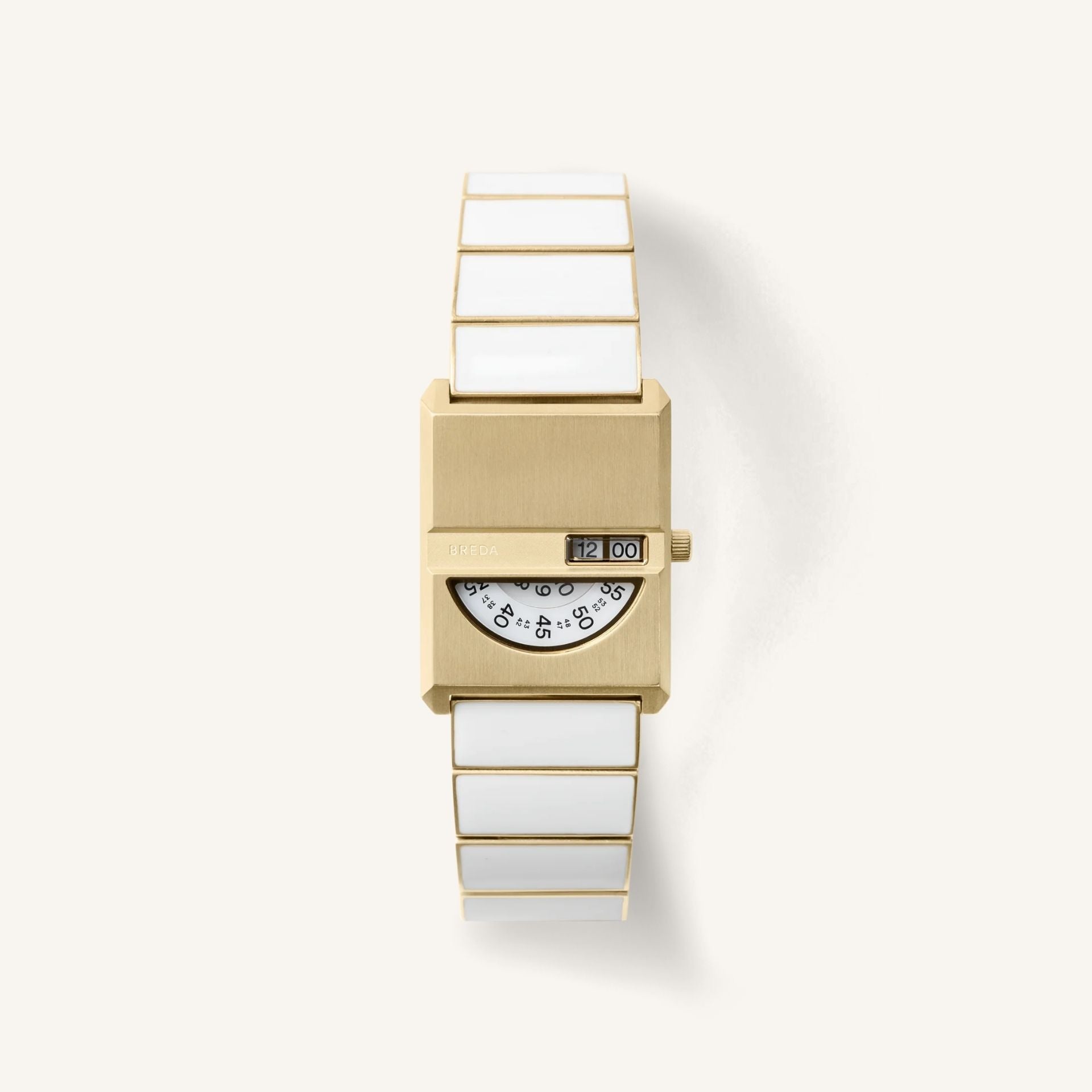 Breda Pulse Tandem Unisex Watch of Cloud Stainless Steel, 26mm, 1747E