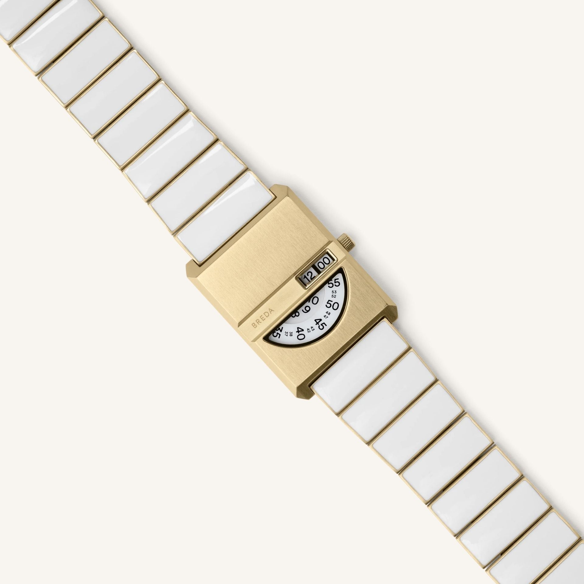 Breda Pulse Tandem Unisex Watch of Cloud Stainless Steel, 26mm, 1747E
