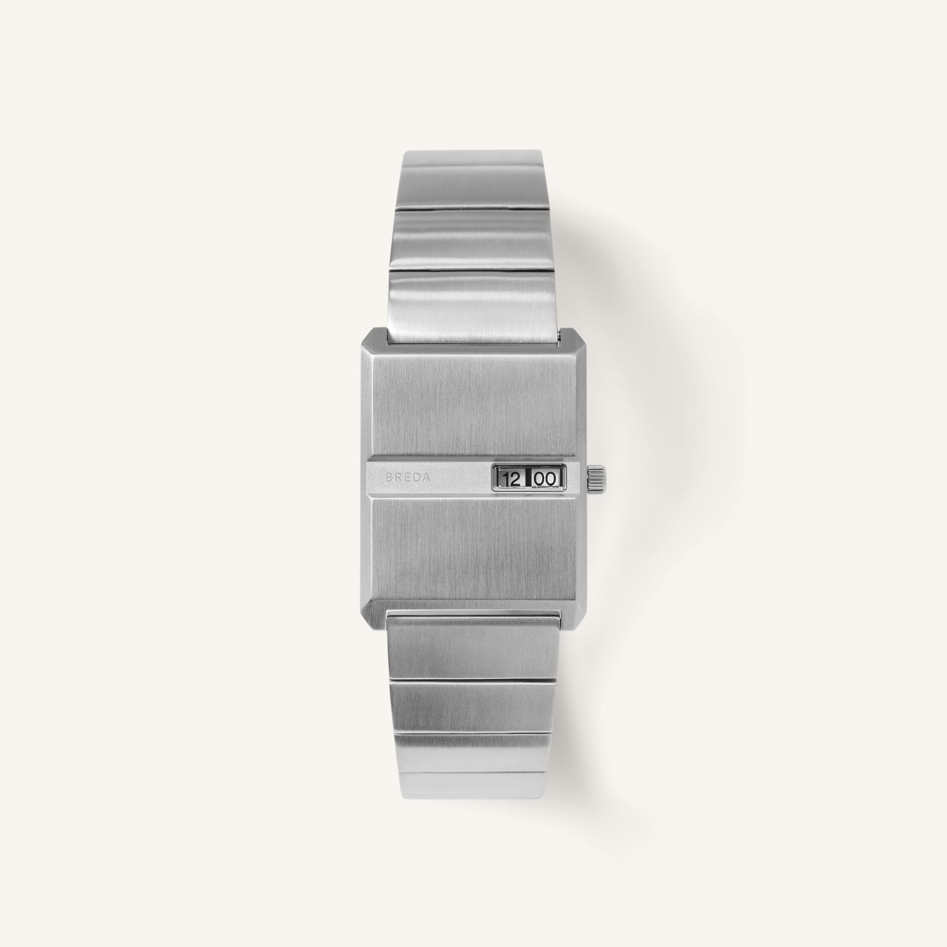 Breda Pulse Unisex Watch of Silver Stainless Steel, 26mm, 1750B