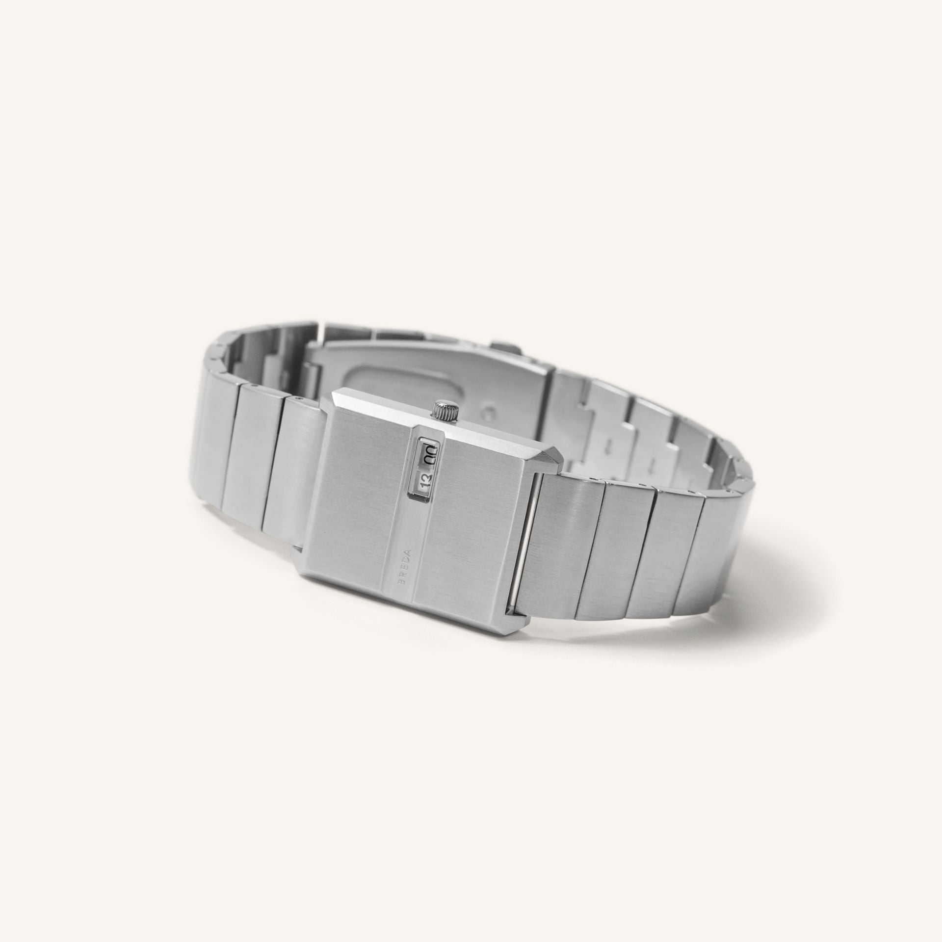 Breda Pulse Unisex Watch of Silver Stainless Steel, 26mm, 1750B