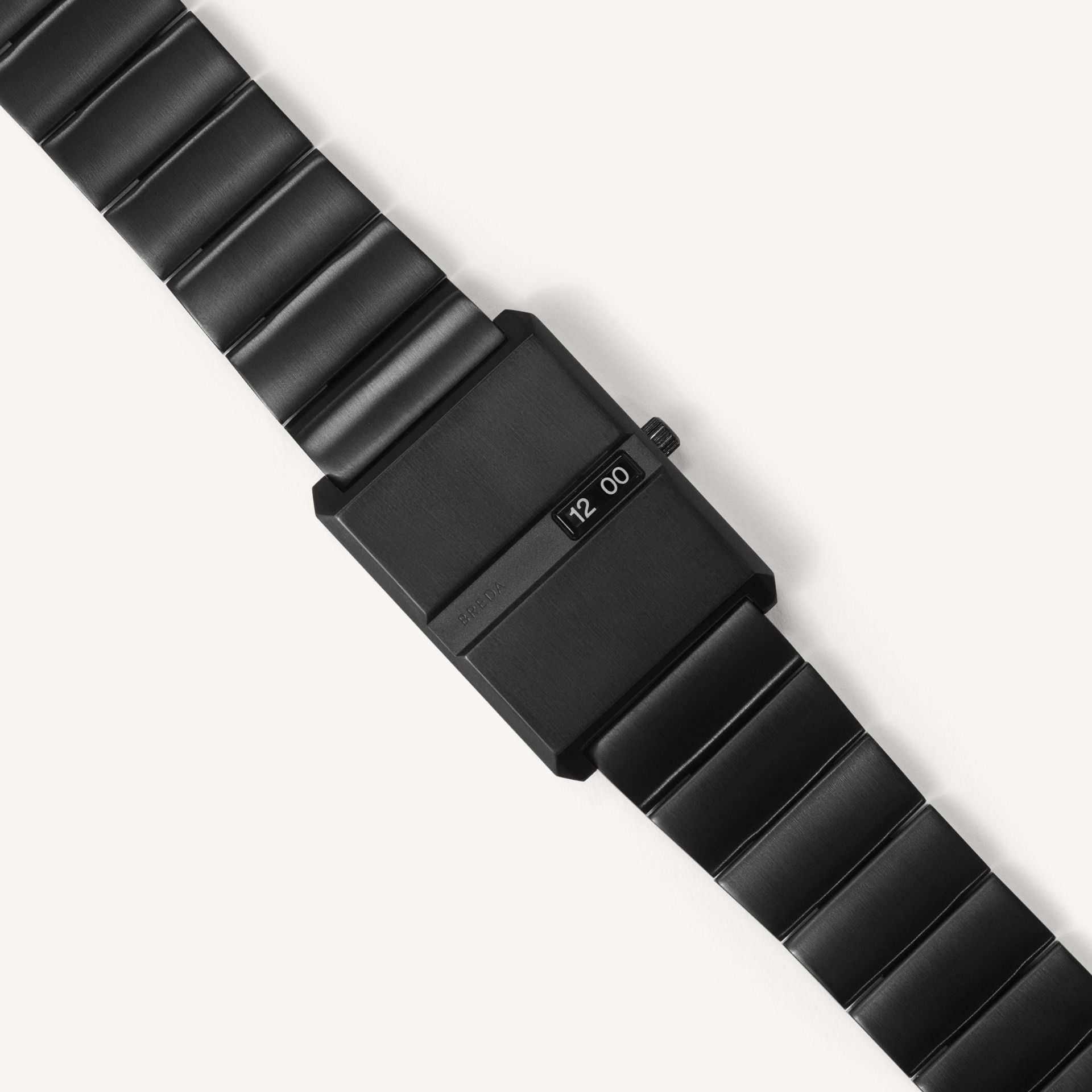 Breda Pulse Unisex Watch of Black Plated Stainless Steel, 26mm, 1750C