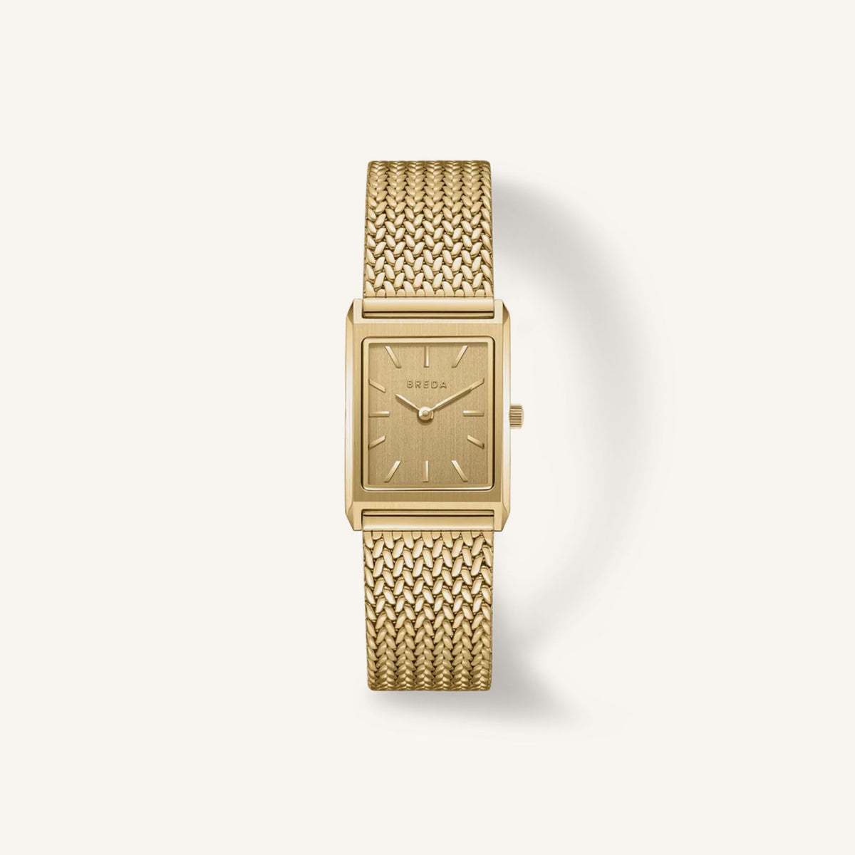 Breda Virgil (Tethered) Small Unisex Watch of Gold/Red Stainless Steel/Thermoplastic Polyurethane, 20mm, 1758A