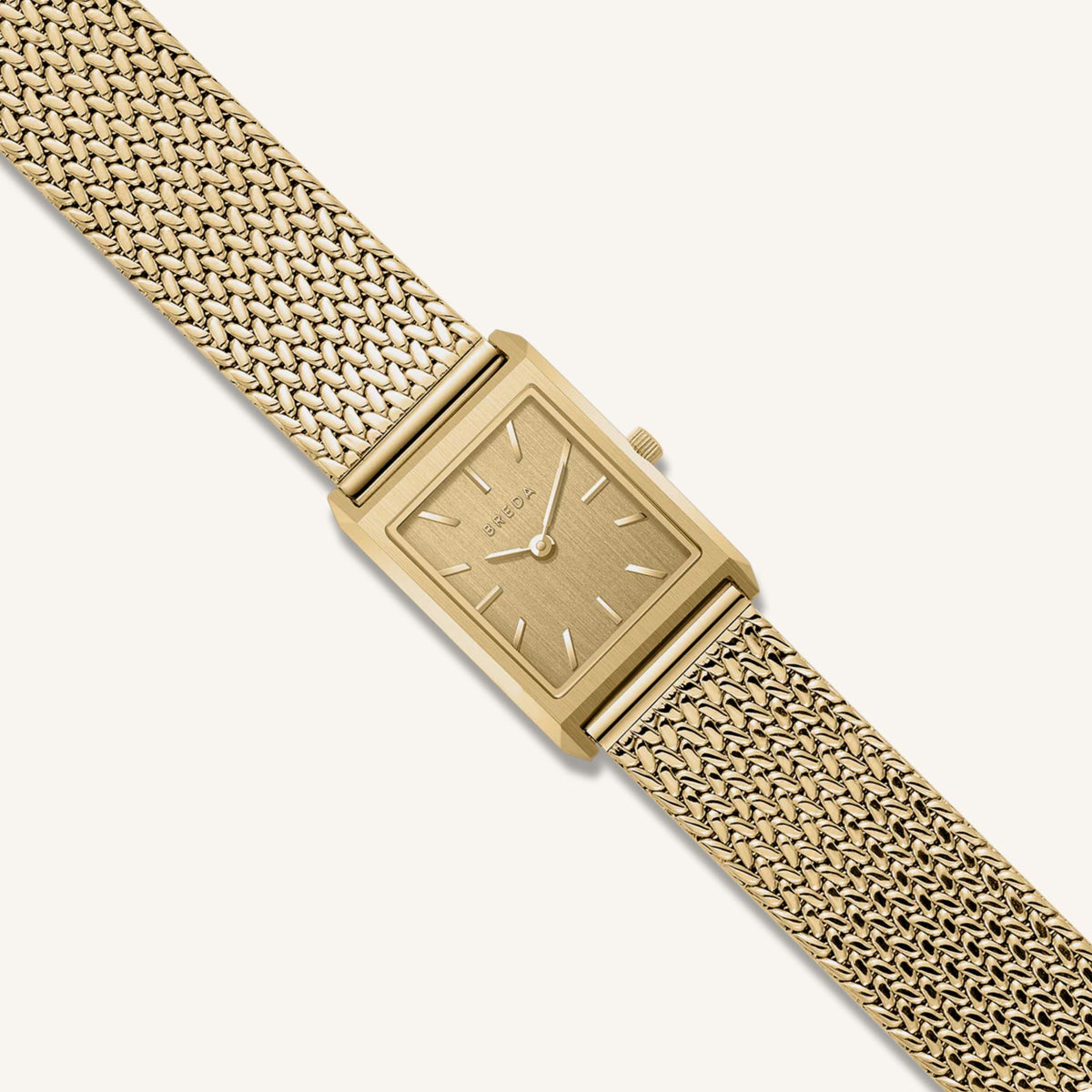 Breda Virgil (Tethered) Small Unisex Watch of Gold/Red Stainless Steel/Thermoplastic Polyurethane, 20mm, 1758A