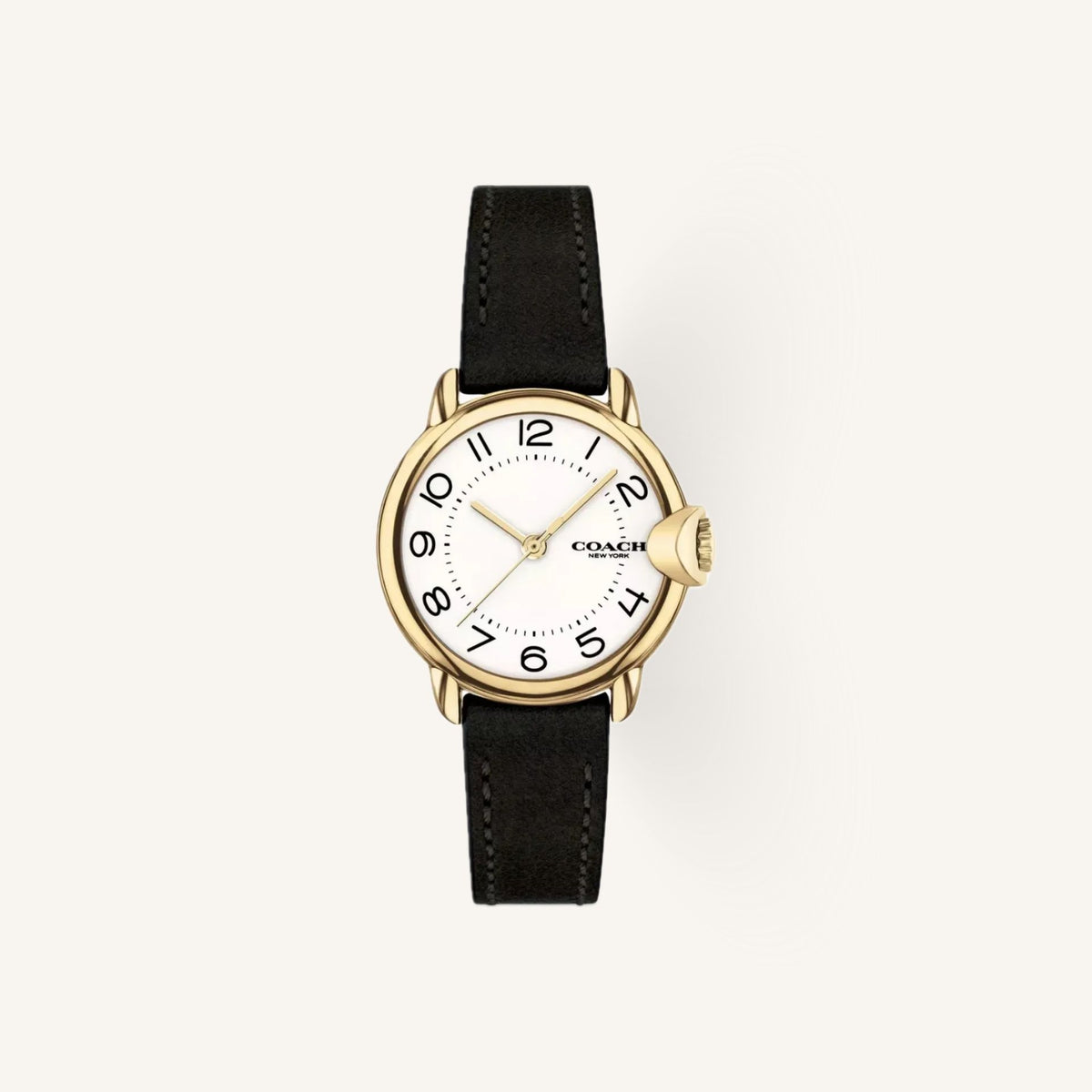 Coach Arden Small Ladies Watch of Silver Stainless Steel/Leather Strap, 28mm, 14503612