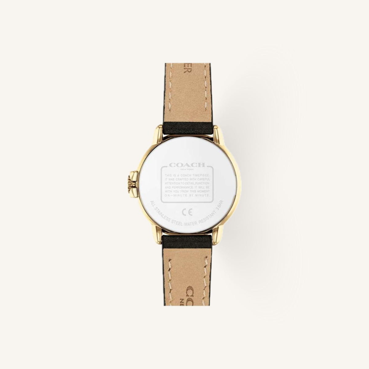 Coach Arden Small Ladies Watch of Silver Stainless Steel/Leather Strap, 28mm, 14503612