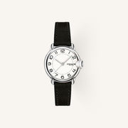 Coach Arden Small Ladies Watch of Silver Stainless Steel/Leather Strap, 28mm, 14503613