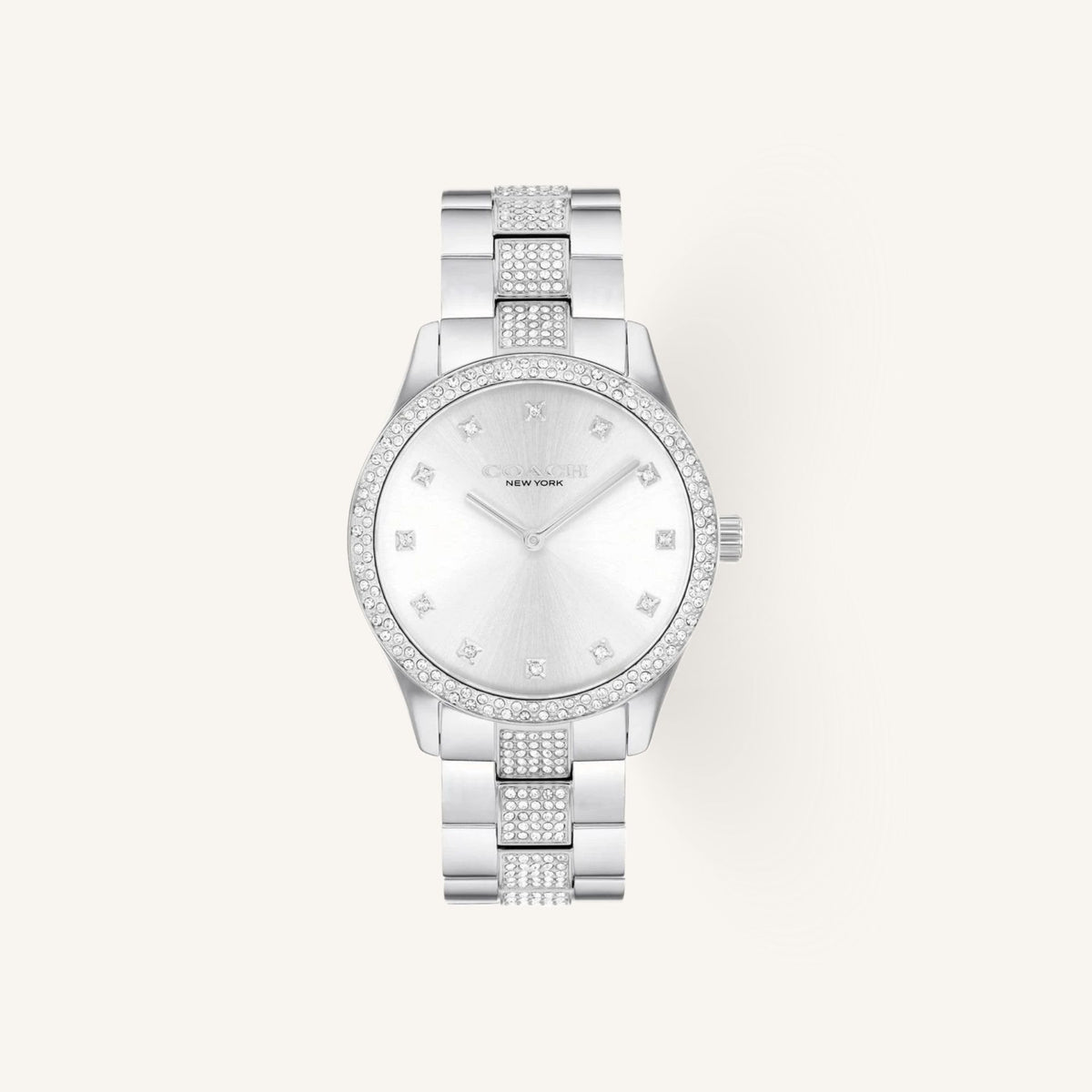 Coach Brooks Ladies Watch of Silver Stainless Steel/Bracelet, 38mm, 14400033