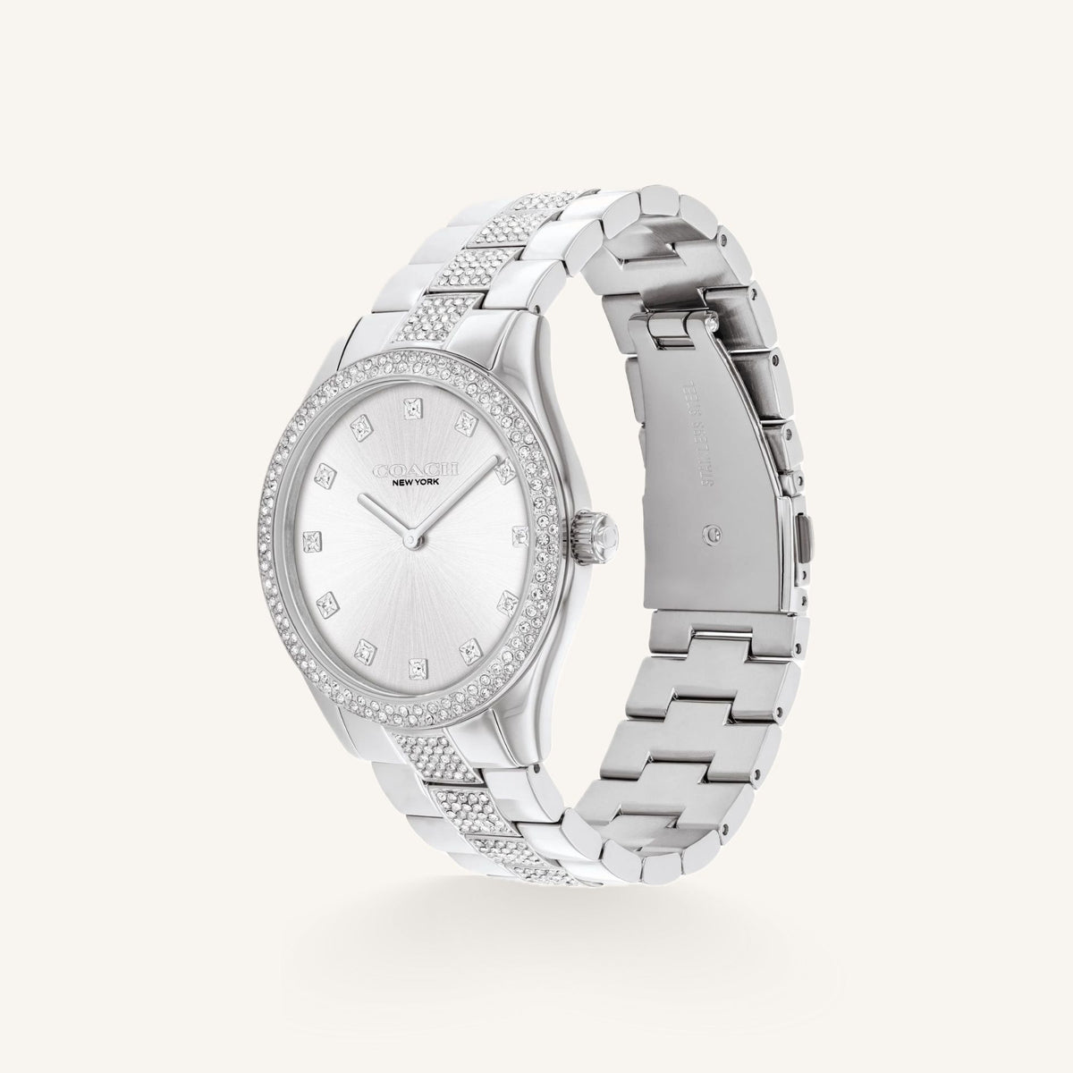 Coach Brooks Ladies Watch of Silver Stainless Steel/Bracelet, 38mm, 14400033