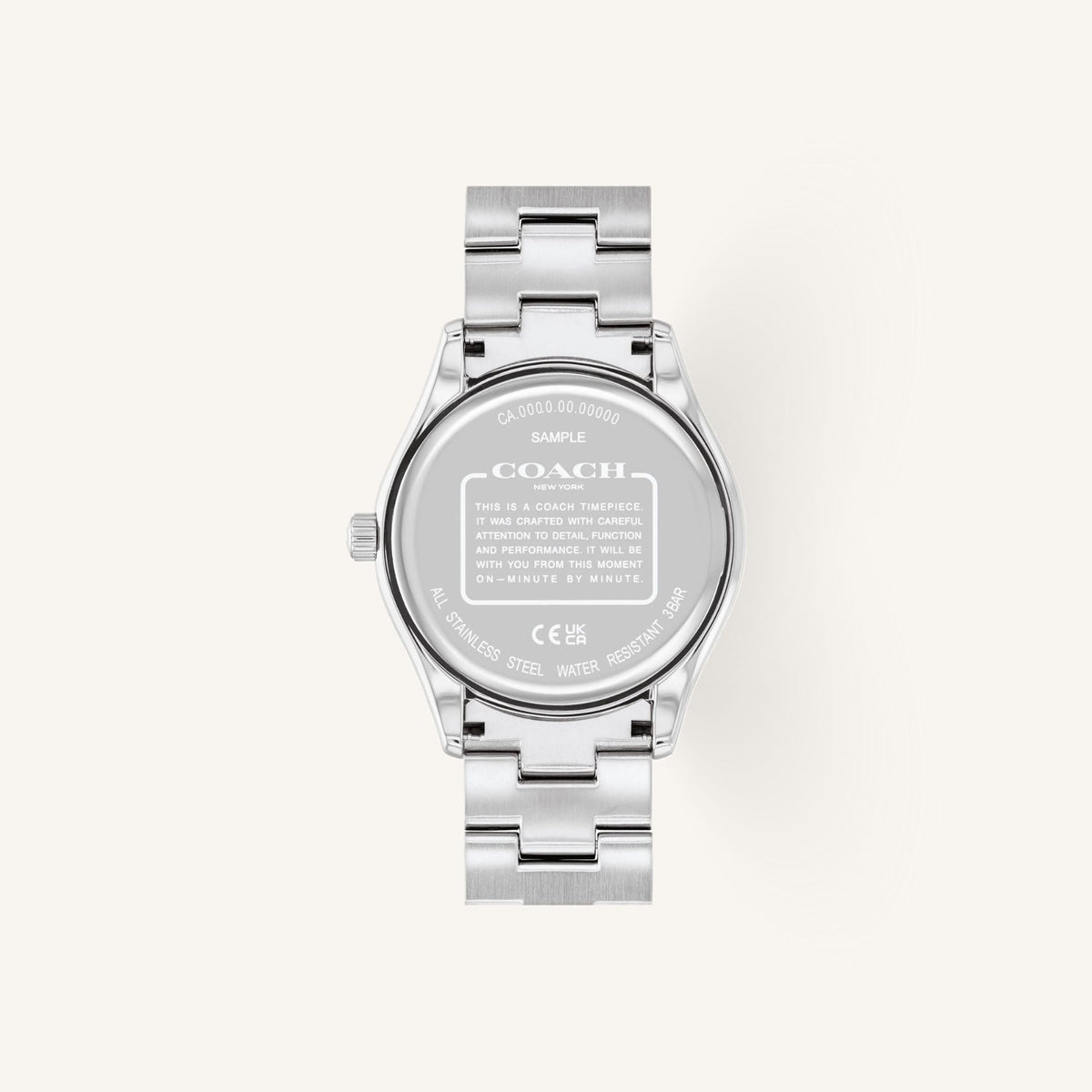 Coach Brooks Ladies Watch of Silver Stainless Steel/Bracelet, 38mm, 14400033