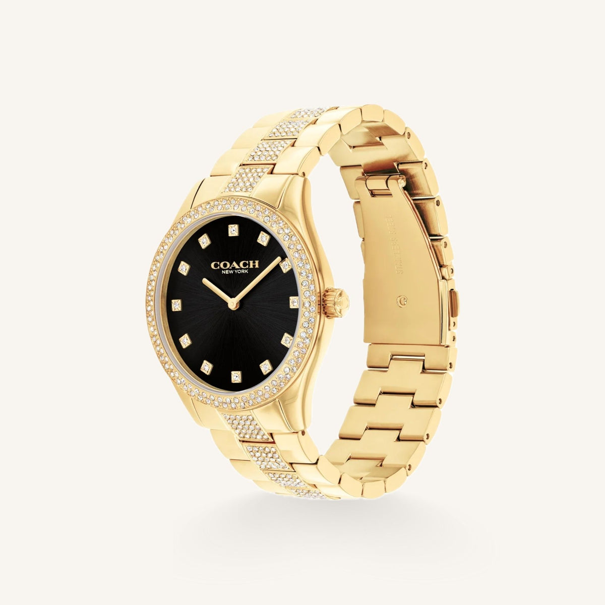 Coach Brooks Ladies Watch of Gold Stainless Steel/Bracelet, 38mm, 14400035