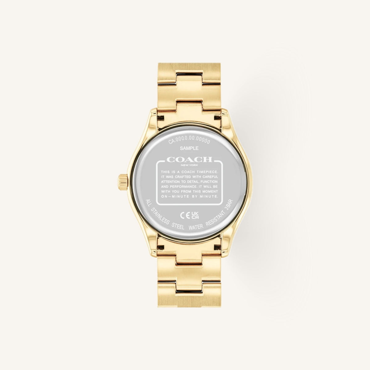 Coach Brooks Ladies Watch of Gold Stainless Steel/Bracelet, 38mm, 14400035