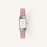 Coach Cadie Small Ladies Watch of Silver Stainless Steel/Leather Strap, 28mm, 14504037