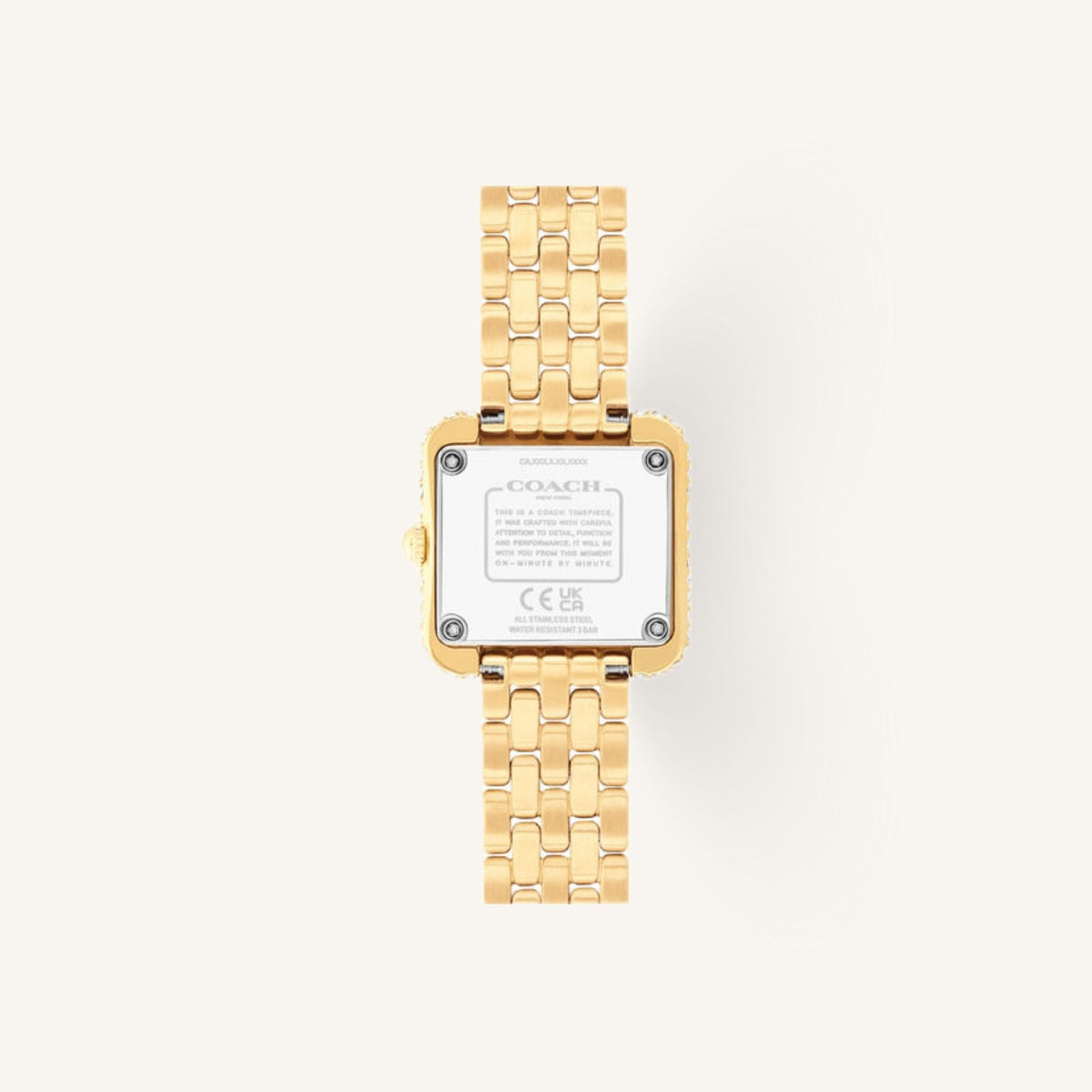 Coach Cass Small Ladies Watch of Gold Stainless Steel/Bracelet, 24mm, 14504559
