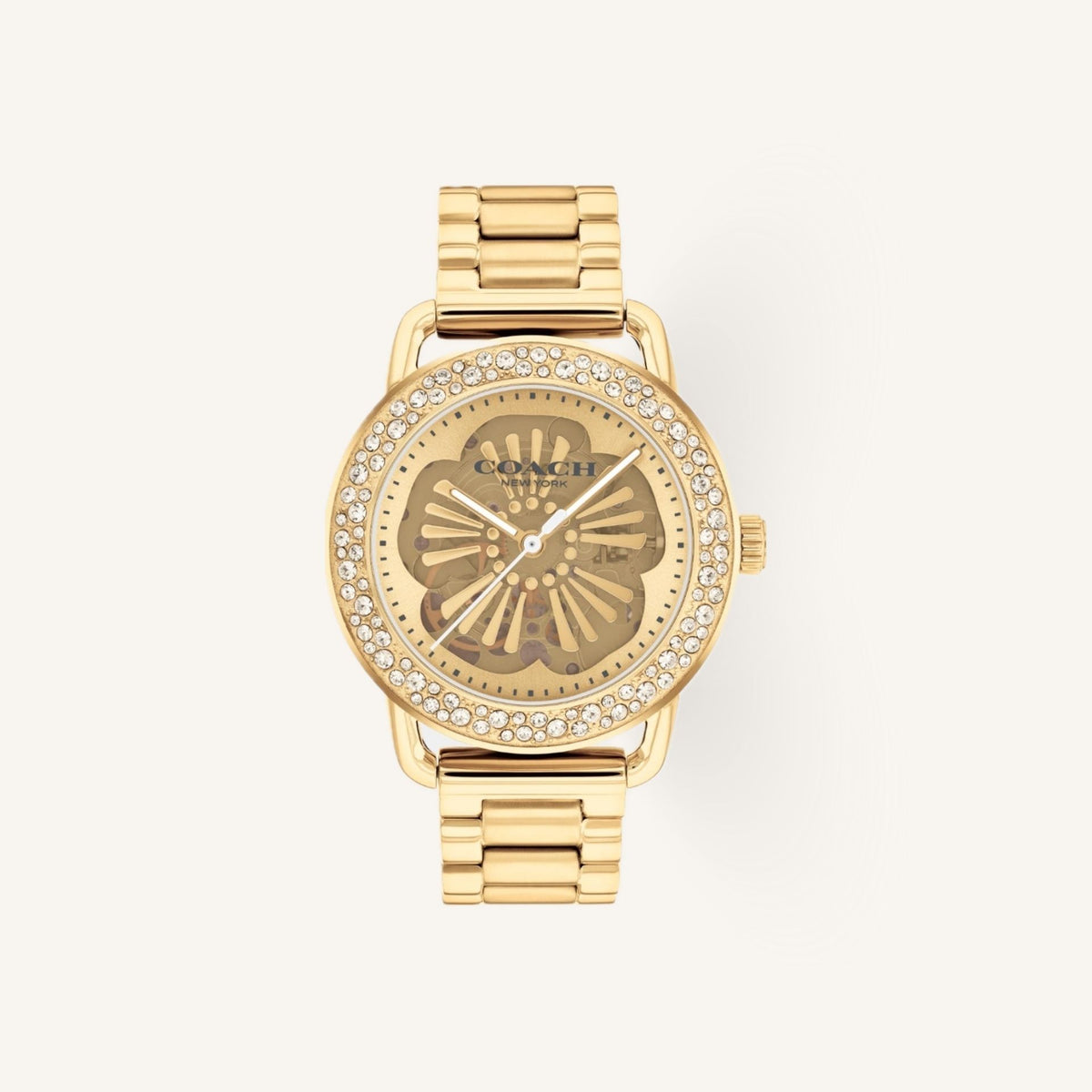 Coach Cruiser Ladies Watch of Gold Stainless Steel/Bracelet, 37mm, 14504368