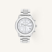 Coach Cruiser Mens Watch of Silver Stainless Steel/Bracelet, 44mm, 14602594