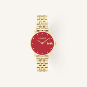 Coach Elliot Small Ladies Watch of Gold Stainless Steel/Bracelet, 28mm, 14504445