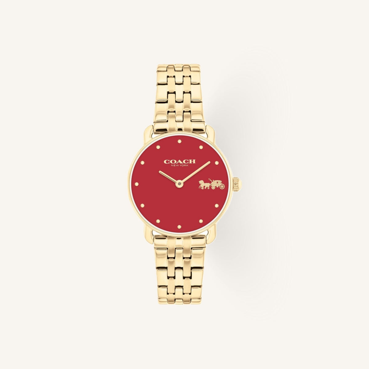 Coach Elliot Small Ladies Watch of Gold Stainless Steel/Bracelet, 28mm, 14504445