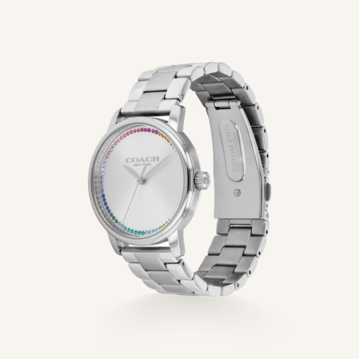 Coach Grand Ladies Watch of Silver Stainless Steel/Bracelet, 36mm, 14503968