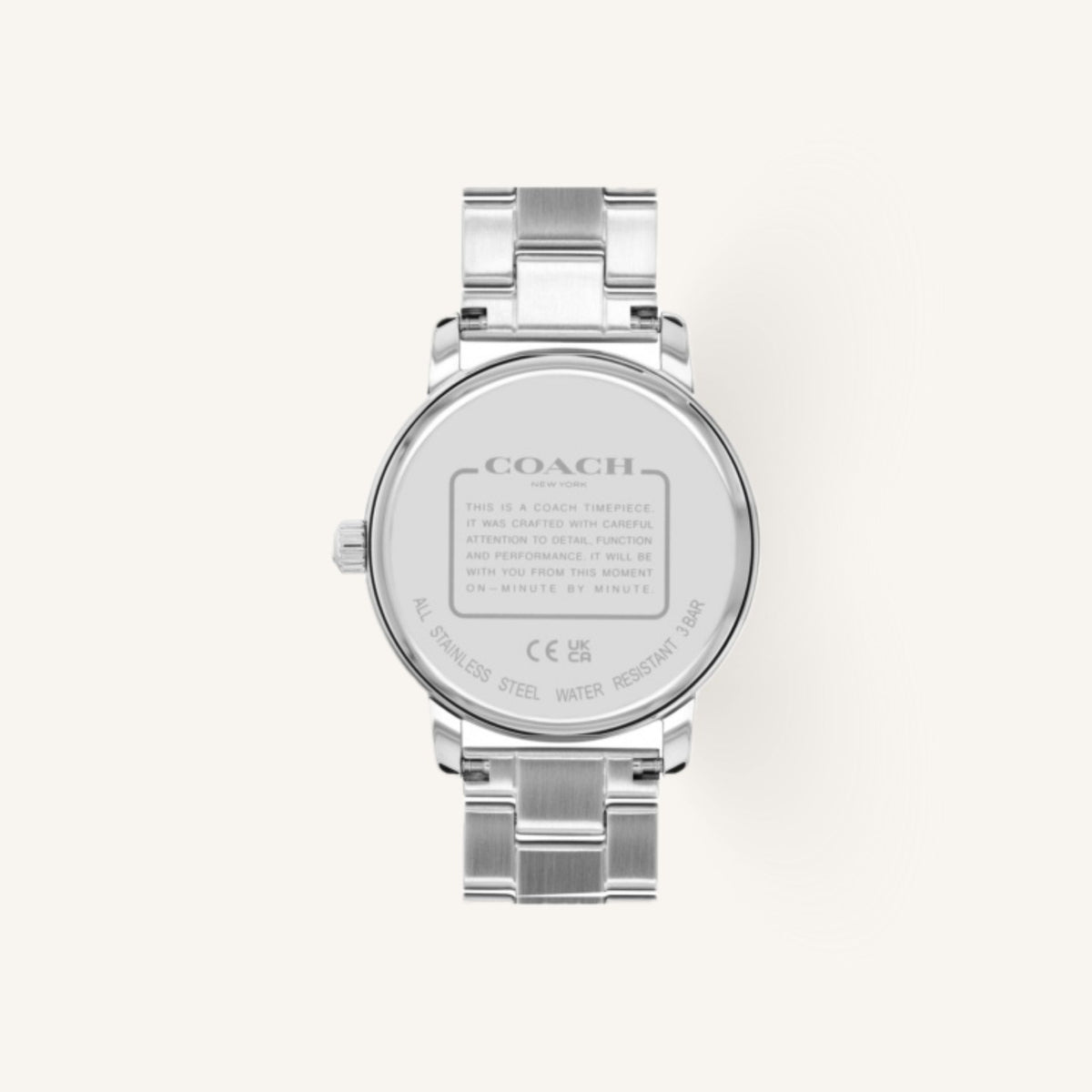 Coach Grand Ladies Watch of Silver Stainless Steel/Bracelet, 36mm, 14503968