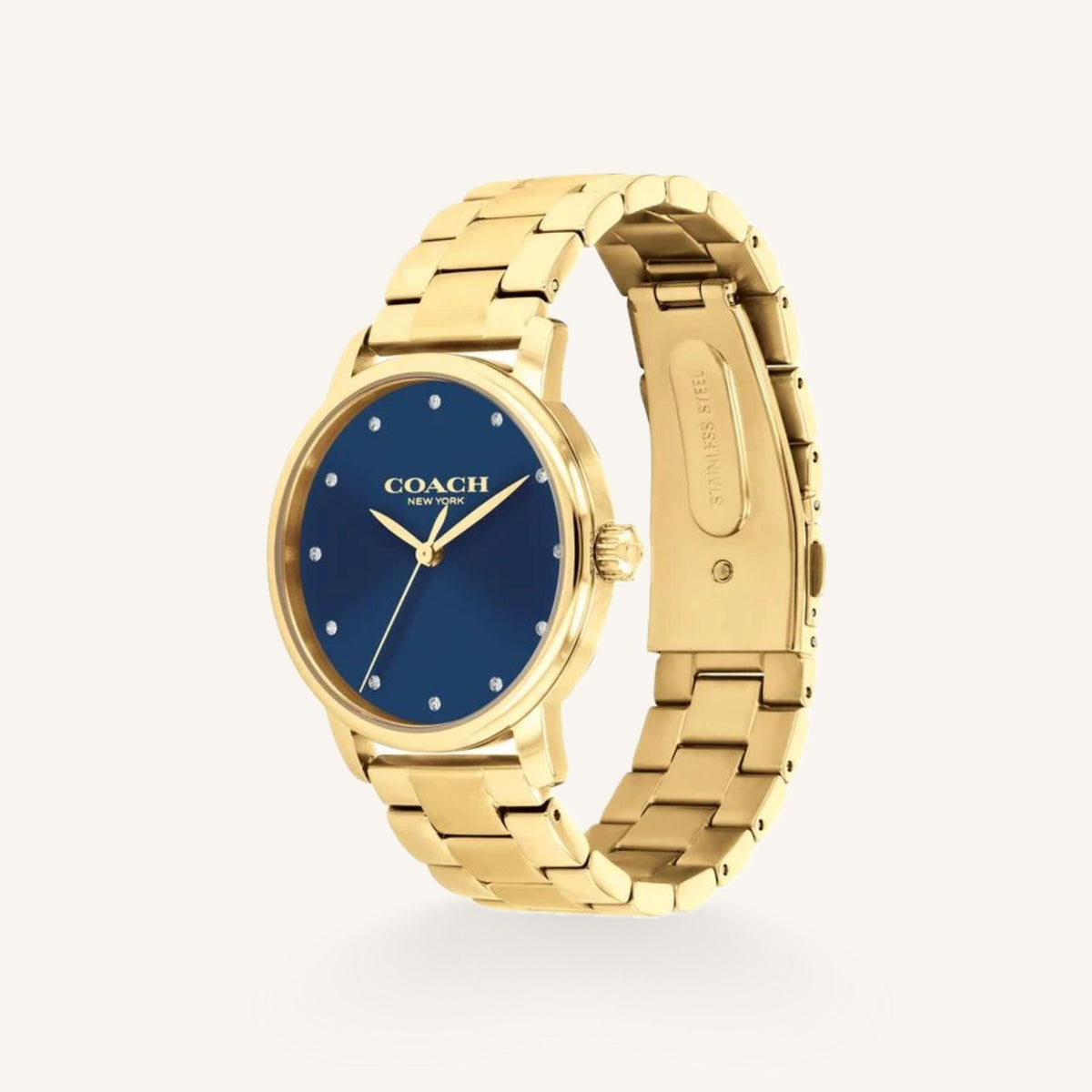 Coach Grand Ladies Watch of Gold Stainless Steel/Bracelet, 36mm, 14503970