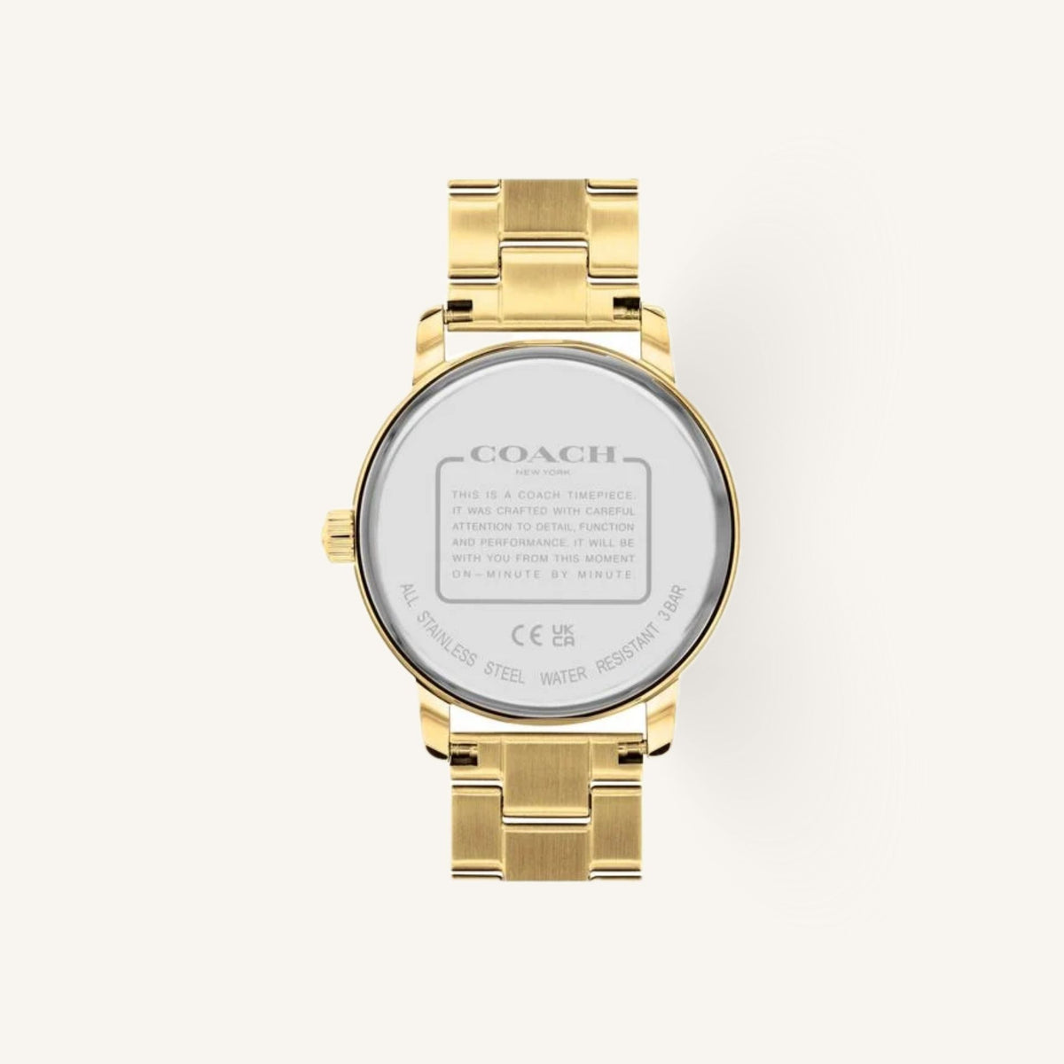 Coach Grand Ladies Watch of Gold Stainless Steel/Bracelet, 36mm, 14503970