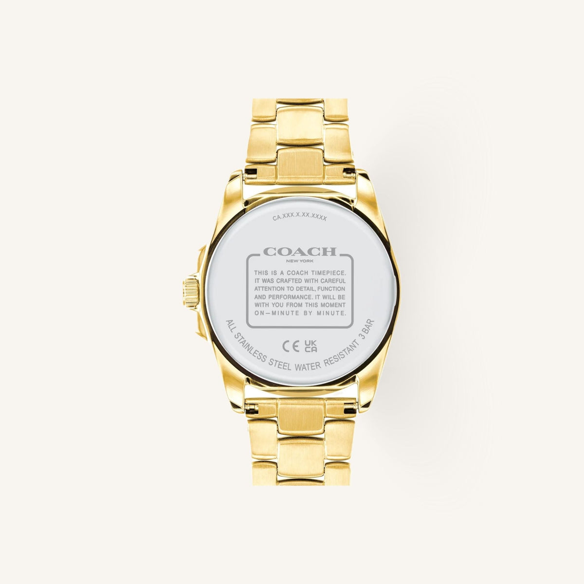 Coach Greyson Ladies Watch of Gold Stainless Steel/Bracelet, 36mm, 14504109