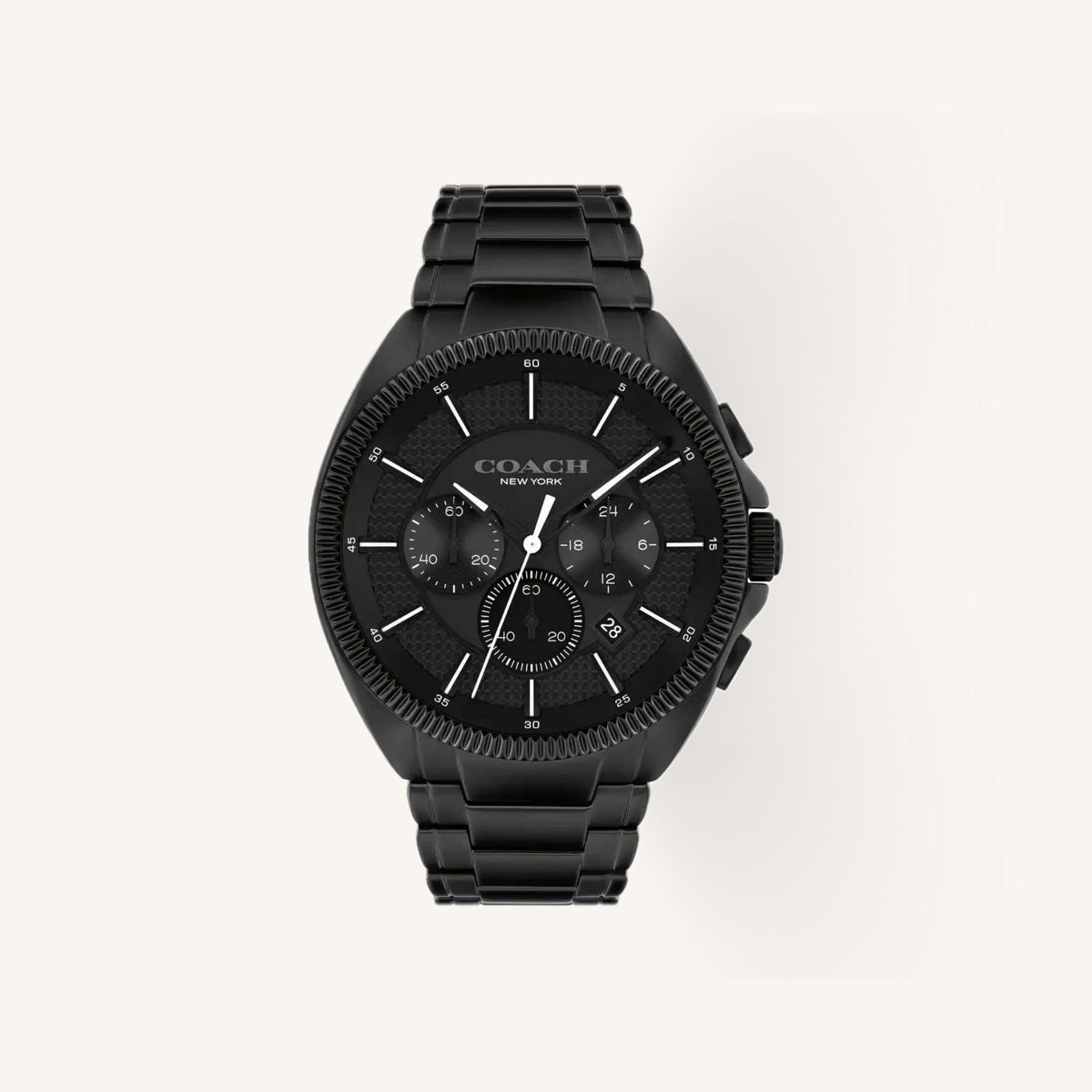 Coach Jackson Mens Watch of Black Stainless Steel/Bracelet, 45mm, 14602681