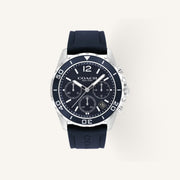 Coach Kent Mens Watch of Silver Stainless Steel/Silicone Strap, 44mm, 14602641