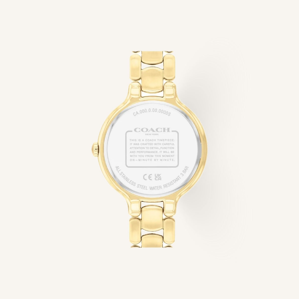 Coach Chelsea Ladies Watch of Gold Stainless Steel/Bracelet, 36mm, 14504500